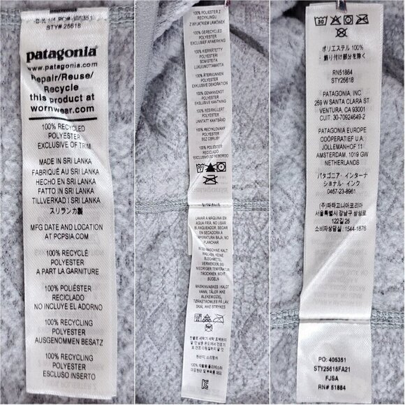 Patagonia Better Sweater Womens size XXS gray 1/4 zip fleece sweater 25618 - Picture 9 of 13